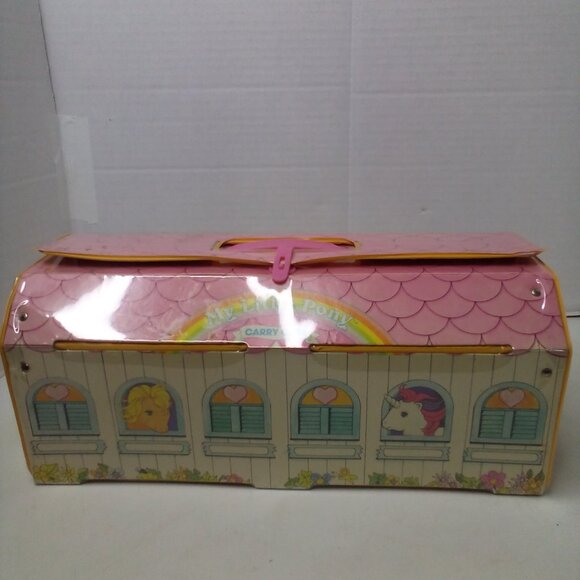 My Little Pony Vintage 80s Lot Plastic Case 5 Pony's 2 Hats - Picture 16 of 16